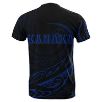 Kanaka T shirt Frida Style Blue - Polynesian Pride