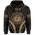 Polynesian Kakau Seal of Hawaii Hoodie Sport Style Version 2.0 Gold - Polynesian Pride
