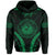 Polynesian Kakau Seal of Hawaii Hoodie Sport Style Version 2.0 Green - Polynesian Pride