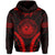 Polynesian Kakau Seal of Hawaii Hoodie Sport Style Version 2.0 Red - Polynesian Pride