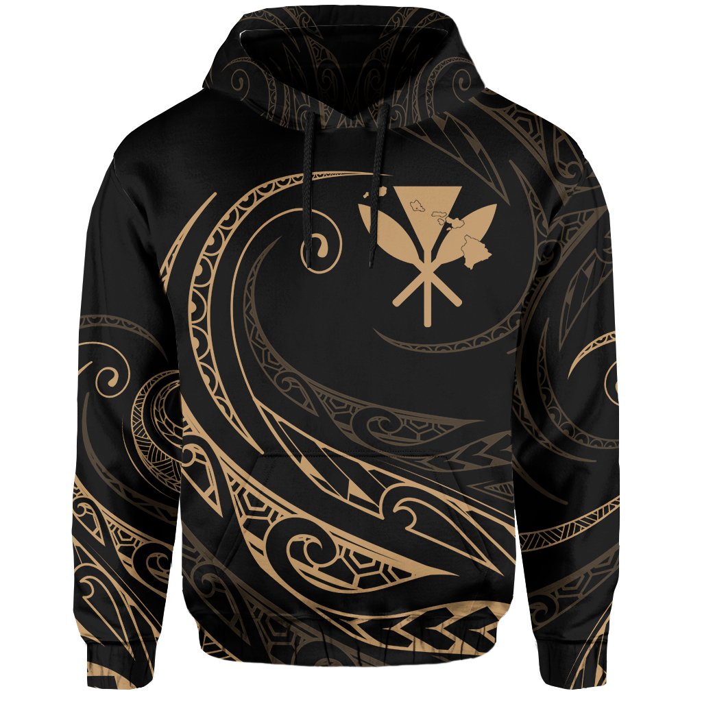 Kanaka Hoodie Frida Style Gold - Polynesian Pride