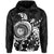 Hawaii Coat of Arms Hoodie (White) Turtle Style - Polynesian Pride
