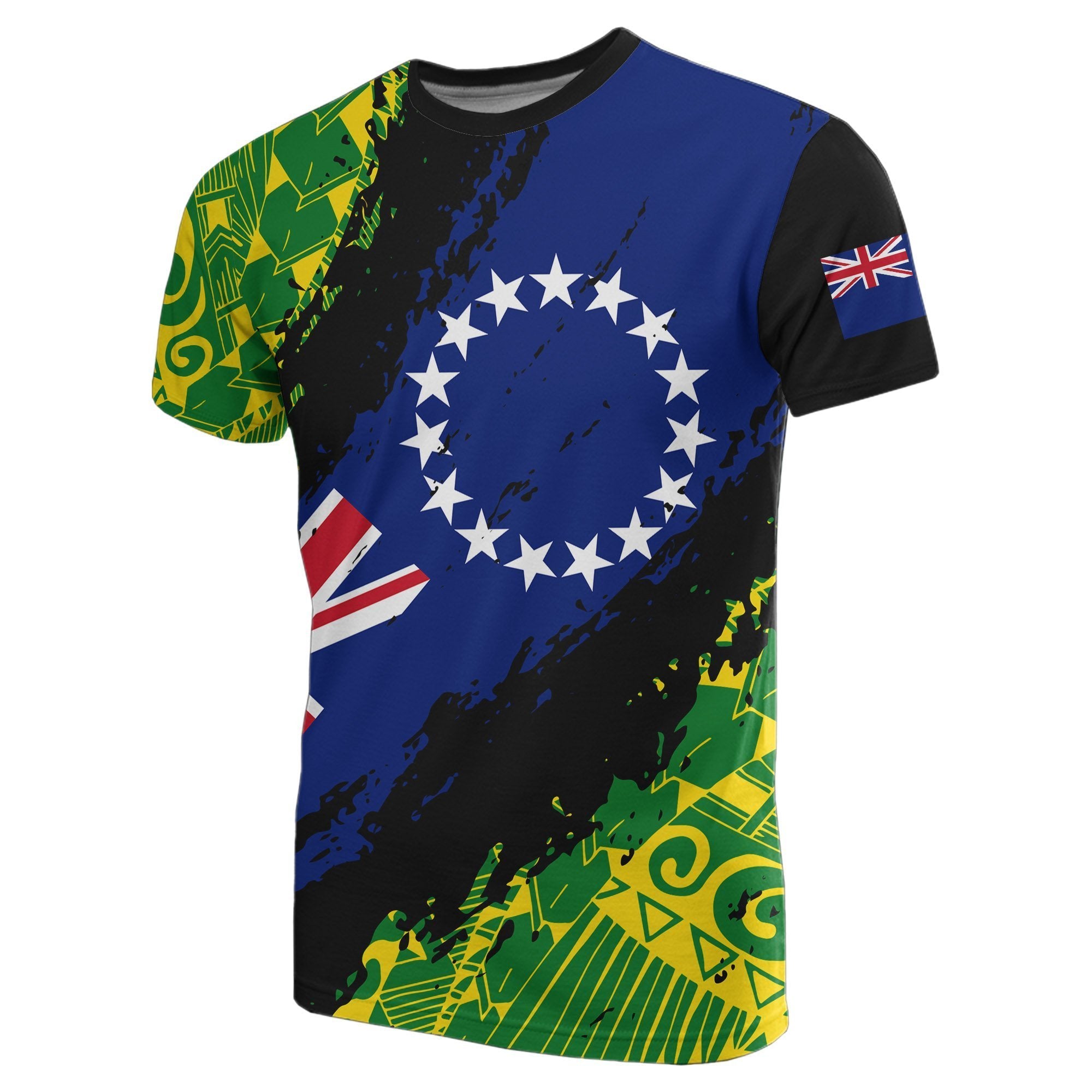 Cook islands T Shirt Nora Style Unisex Black - Polynesian Pride