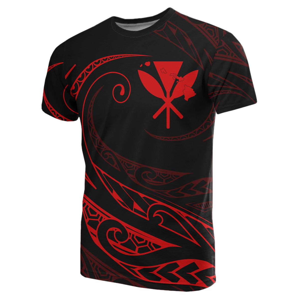 Kanaka T shirt Frida Style Red - Polynesian Pride