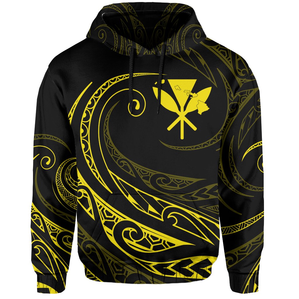 Kanaka Hoodie Frida Style Yellow - Polynesian Pride