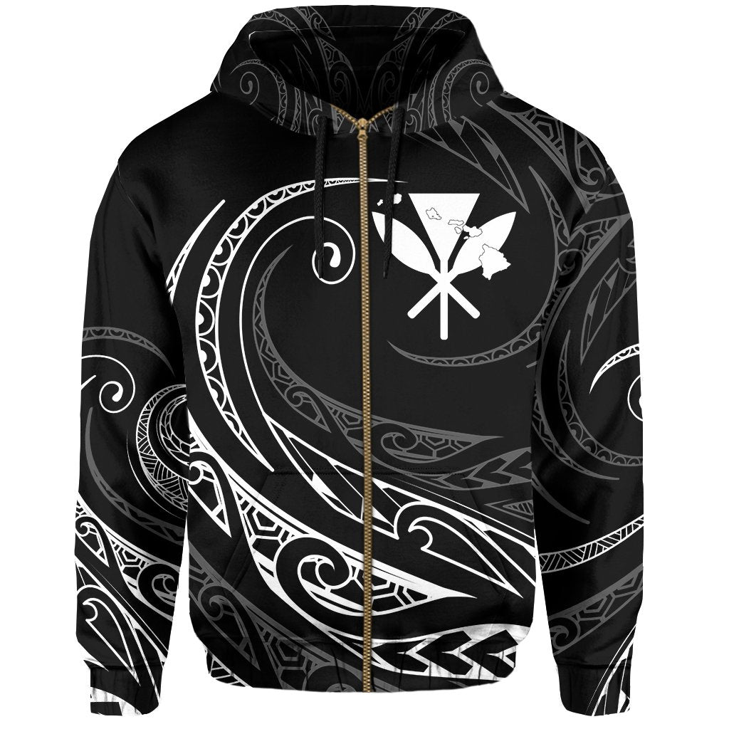 Kanaka Polynesian Zipper Hoodie Frida Style - Polynesian Pride