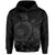 Hawaii Coat of Arms Hoodie (Gray) Turtle Style - Polynesian Pride