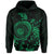 Hawaii Coat of Arms Hoodie (Green) Turtle Style - Polynesian Pride