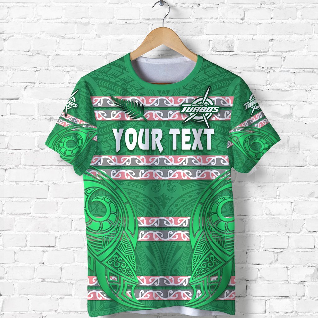 Custom Manawatu Turbos T Shirt Maori Vibes Unisex Green - Polynesian Pride