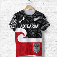 Custom Maori Aotearoa Haka T Shirt New Zealand Simple, Custom Text and Number LT8 - Polynesian Pride