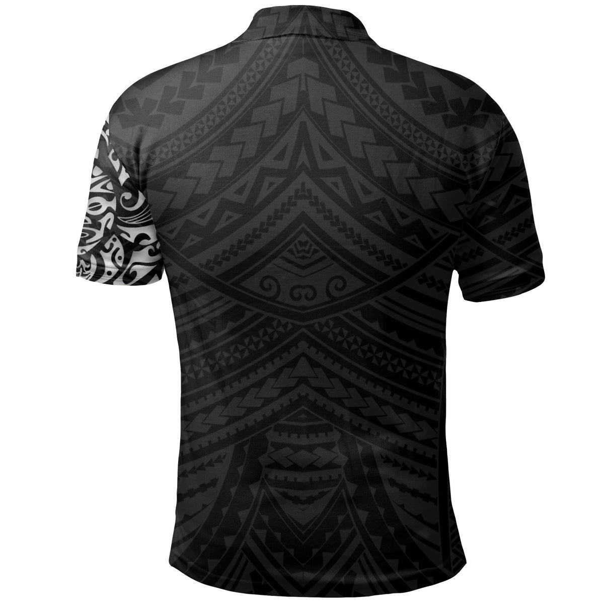 New Zealand Maori Polo Shirt, Maori Lion Tattoo Golf Shirts White - Polynesian Pride