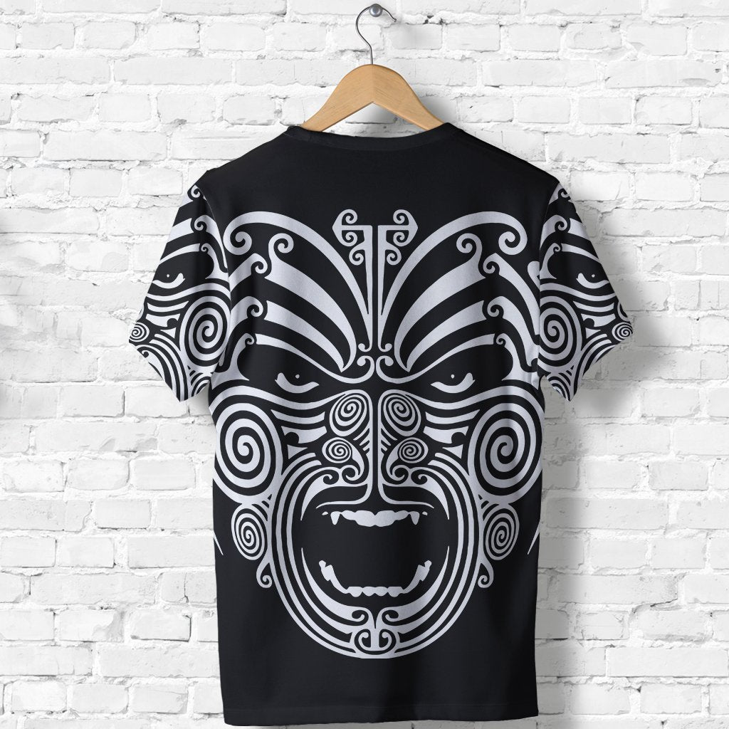 New Zealand Shirt, The Maori Moko Warface Tattoo T Shirt - Polynesian Pride