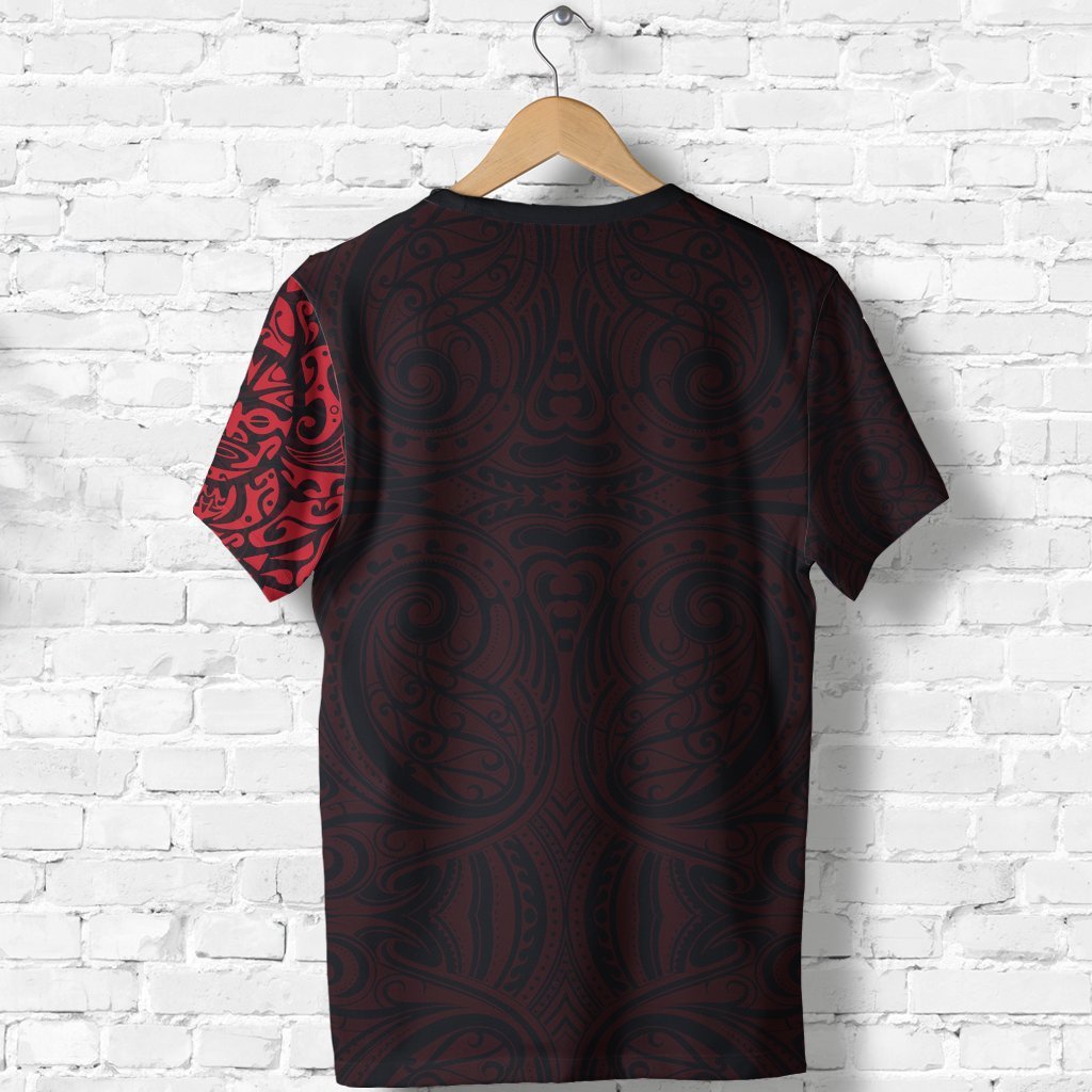 New Zealand Shirt, Maori Tangaroa Tattoo T Shirt - Polynesian Pride