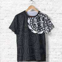 New Zealand Shirt, Maori Lizard Tattoo T Shirt Unisex Black - Polynesian Pride