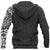 Maori Tangaroa Tattoo Zip Hoodie Customized White - Polynesian Pride
