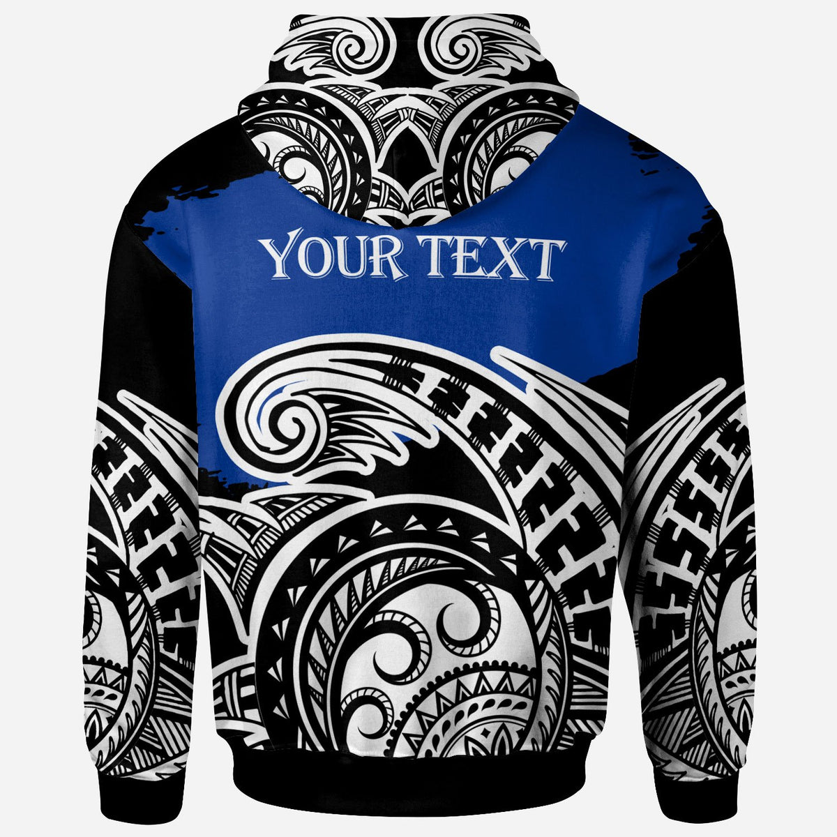 Marshall Islands Custom Hoodie Ethnic Style With Round Black White Pattern - Polynesian Pride