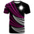 Marshall Islands Custom T Shirt Wave Pattern Alternating Purple Color Unisex Purple - Polynesian Pride