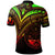 Marshall Islands Polo Shirt Reggae Color Cross Style - Polynesian Pride