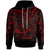 Marshall Islands Hoodie Red Color Cross Style Unisex Black - Polynesian Pride