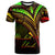 Marshall Islands T Shirt Reggae Color Cross Style Unisex Black - Polynesian Pride