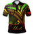 Marshall Islands Polo Shirt Reggae Color Cross Style Unisex Black - Polynesian Pride