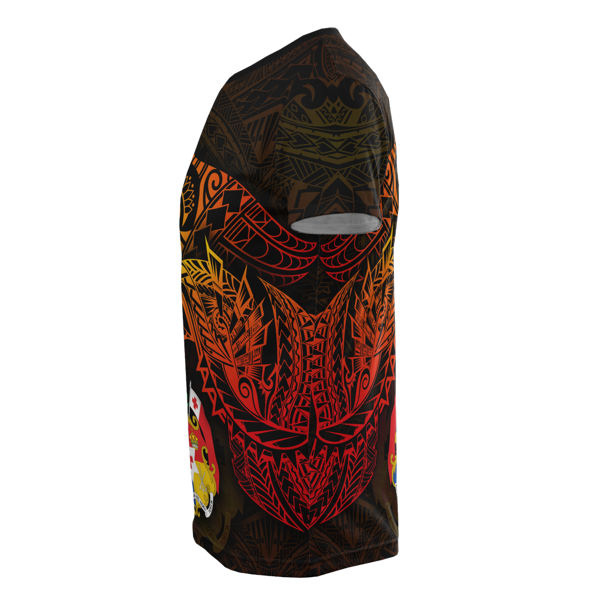 Tonga T Shirt Tonga Coat of Arms Red Manta Ray - Polynesian Pride