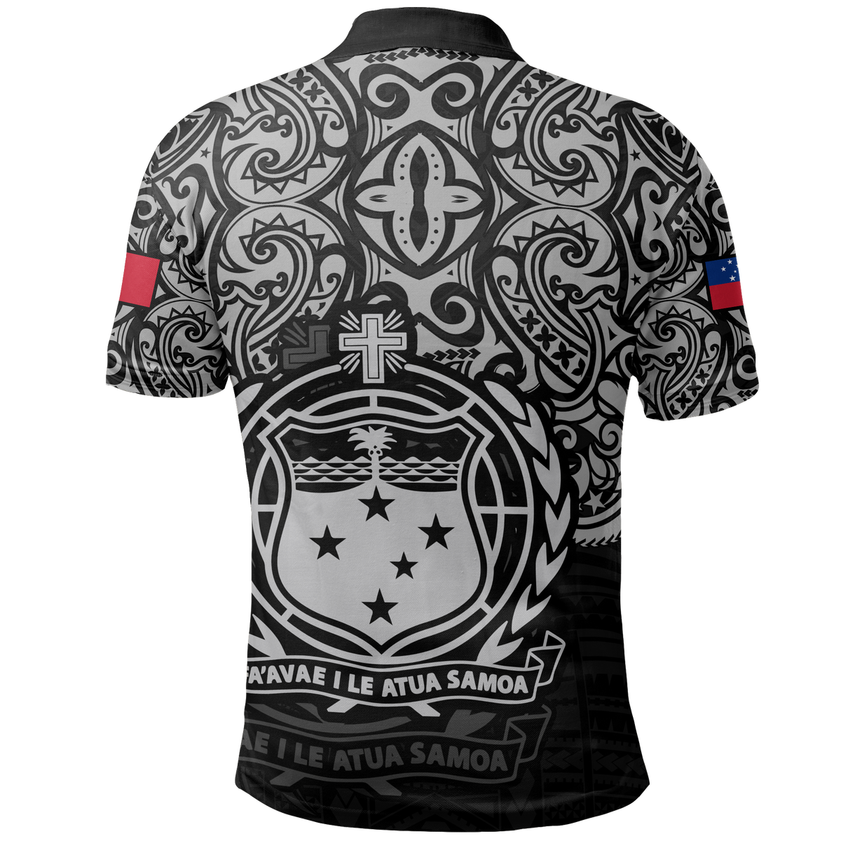 Samoa Polo Shirt Samoan Flag Coat Of Arms Pride Style - Polynesian Pride