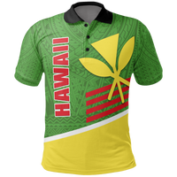 Hawaii Polo Shirt Hawaii Kanaka Maoli Unisex GREEN - Polynesian Pride