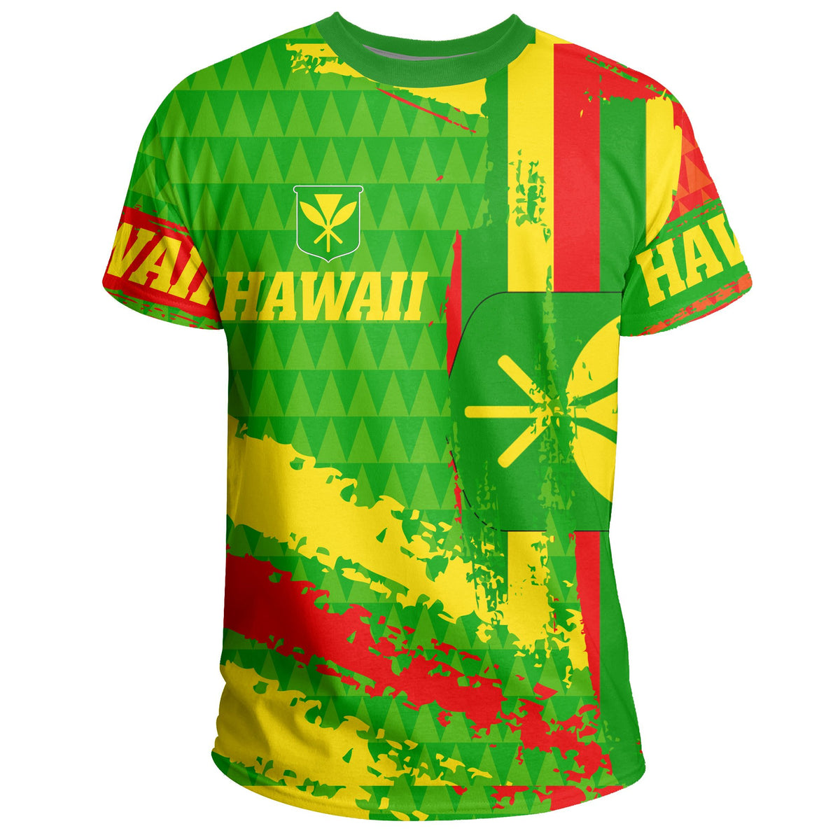 Hawaii Flag Kanaka Maoli Kakau T Shirt - Polynesian Pride