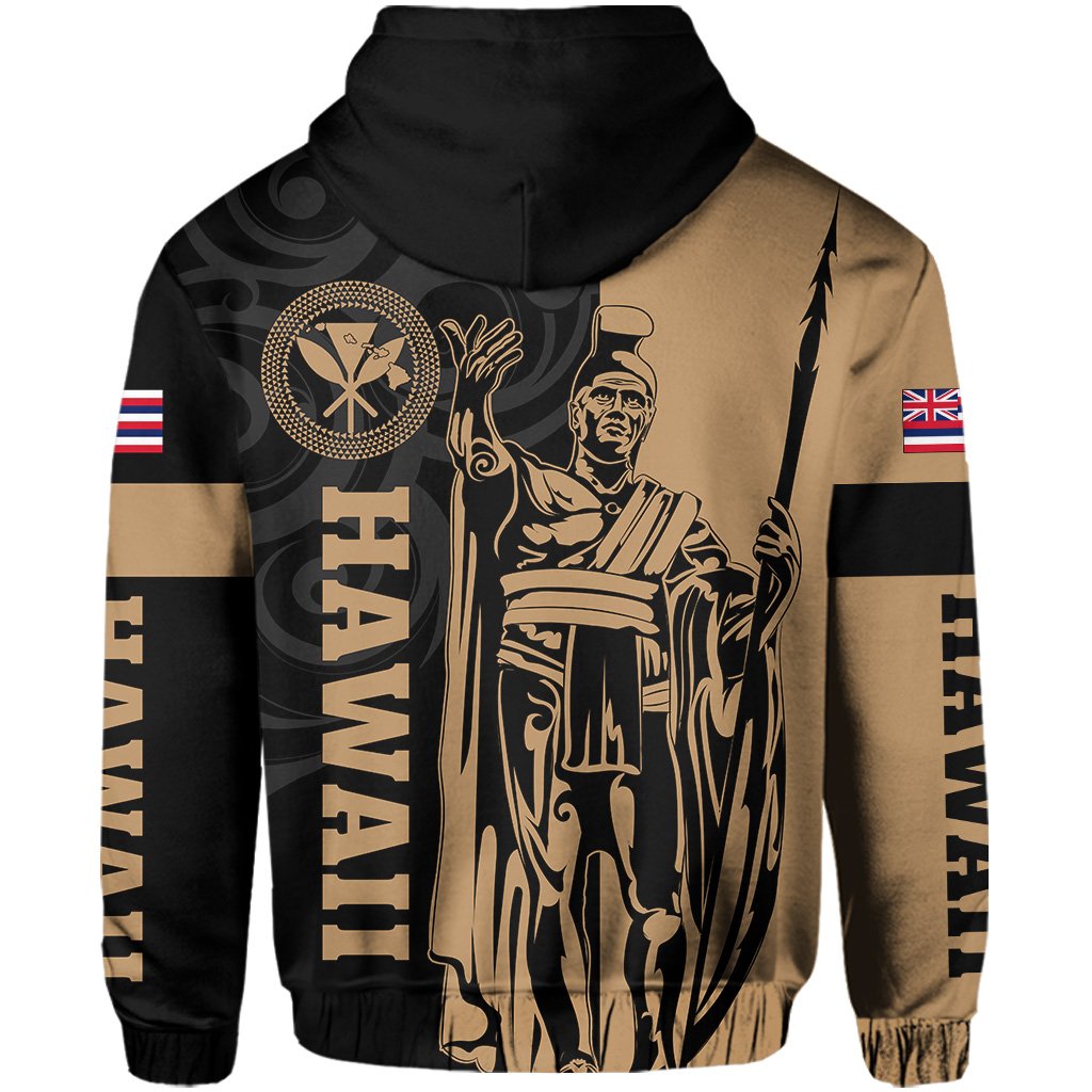 Hawaii King Polynesian Hoodie (Zip up) Lawla Style - Polynesian Pride