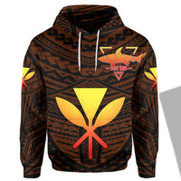 Kakaka Polynesian Hoodie Orange Earth - Polynesian Pride