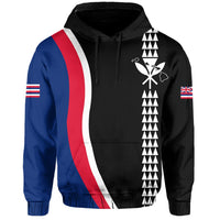 Hawaii Kakau Flag Hoodie - Polynesian Pride