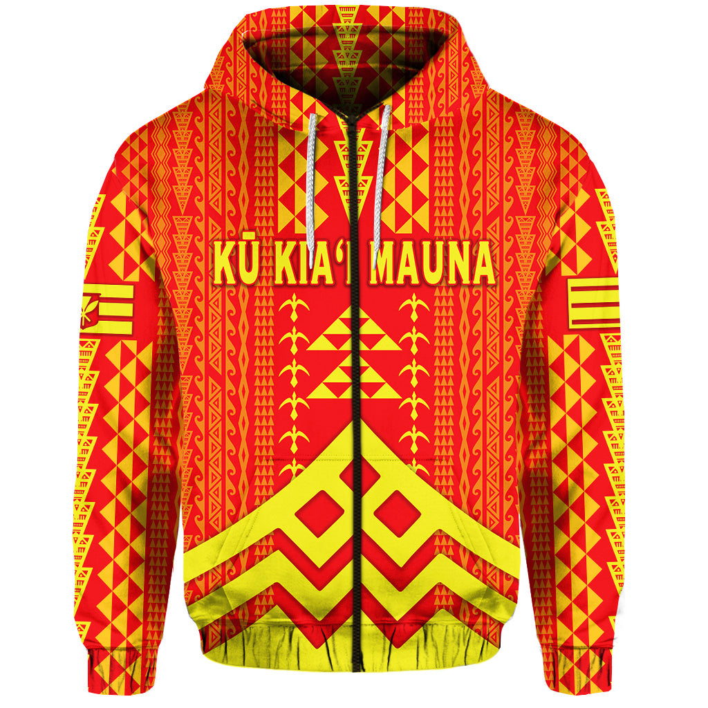 Custom Hawaii Ku Kiai Mauna Zip Hoodie We Are Mauna Kea Unique Vibes LT8 - Polynesian Pride