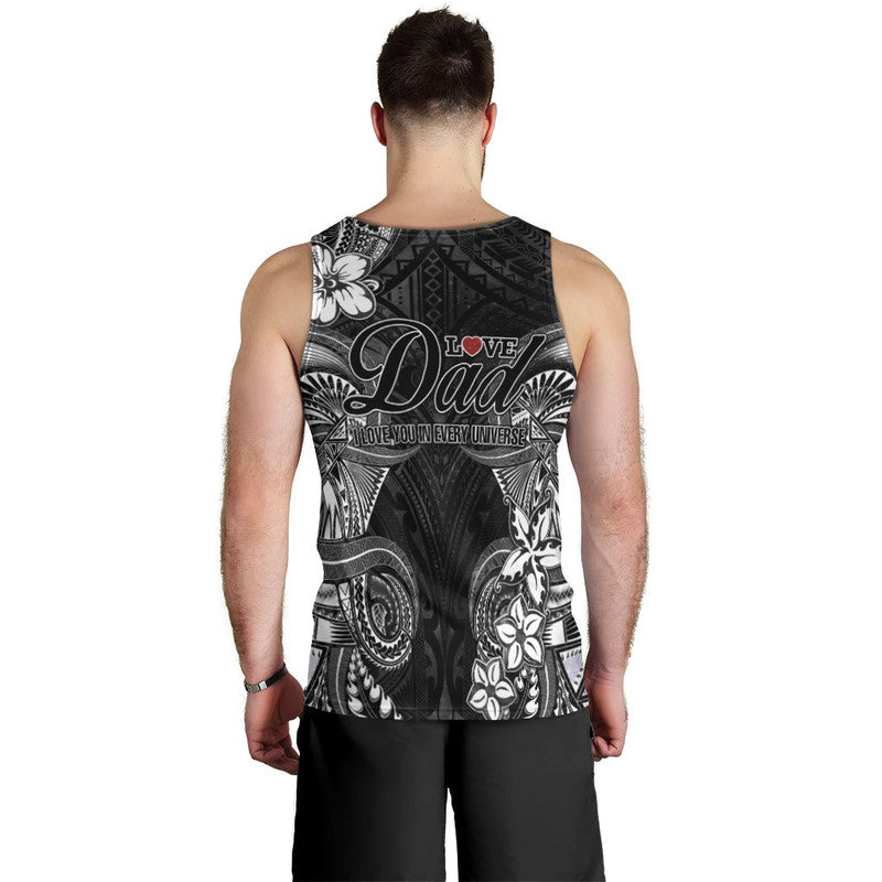 (Custom Personalised) Polynesian Fathers Day Men Tank Top I Love You In Every Universe - Black LT8 - Polynesian Pride