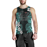 (Custom Personalised) Polynesian Fathers Day Men Tank Top I Love You In Every Universe - Turquoise LT8 Turquoise - Polynesian Pride