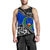 Pohnpei Men Tank Top Fall In The Wave K9 Blue - Polynesian Pride