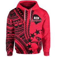 Cook Islands Atiu Polynesian Hoodie LT6 Red - Polynesian Pride
