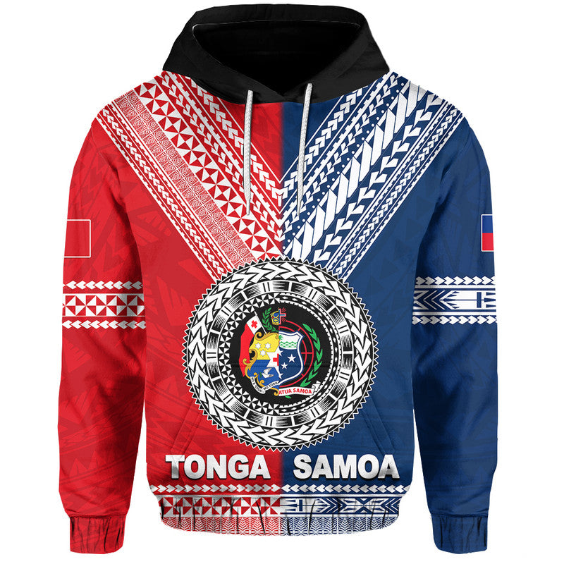 Tonga and Samoa TokoUso Polynesian Hoodie LT6 Pullover Hoodie Red - Polynesian Pride