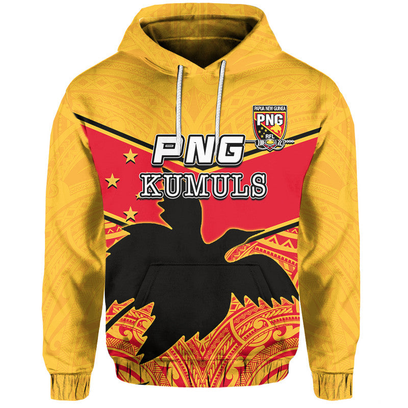 (Custom and Number) PNG The Kumuls Hoodie LT6 Yellow - Polynesian Pride