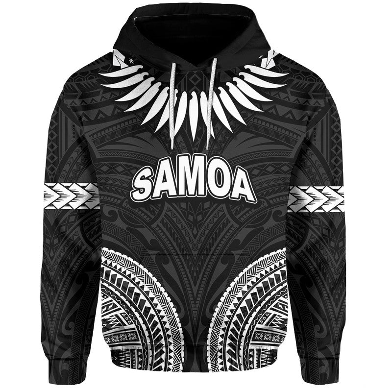 Custom Samoa Ula Nifo Tribal Hoodie White Style LT6 Pullover Hoodie White - Polynesian Pride