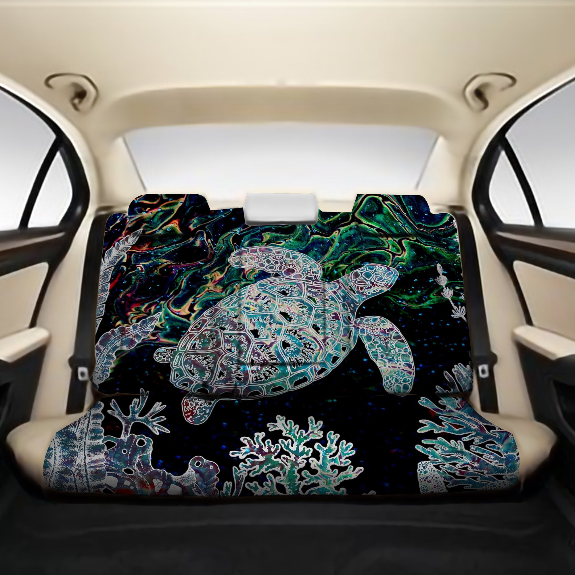 hawaii-turtle-corals-shell-background-back-car-seat-covers-ah