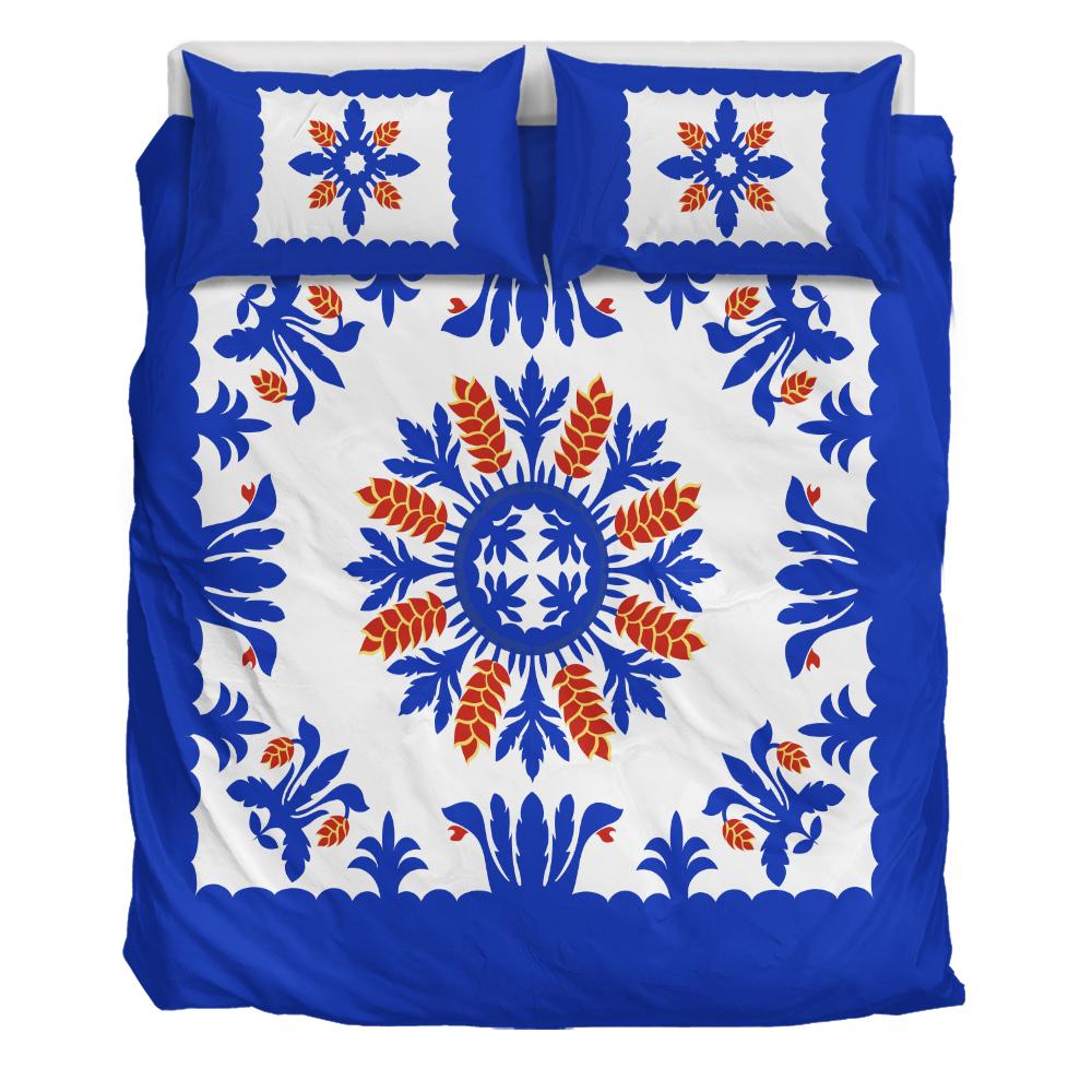 Hawaiian Quilt Heliconia Flowers Bedding Set - AH - Polynesian Pride