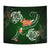 Hawaii Turtle Plumeria Polynesian Tapestry - Luck Style - AH Wall Tapestry Green - Polynesian Pride