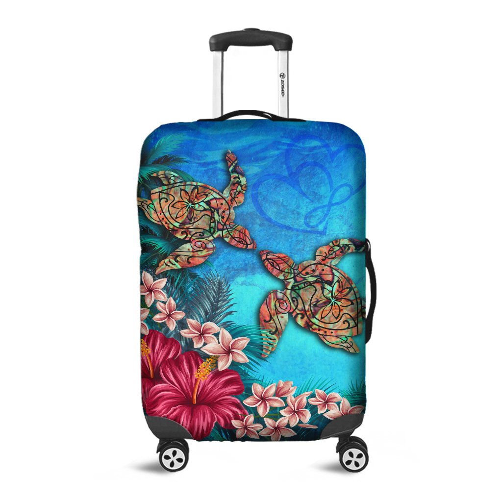 Hawaii Turtle Hibiscus Sea Luggage Covers - Ocean Of Love - AH - Polynesian Pride