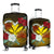 Kanaka Manta Ray Plumeria Heart Polynesian Luggage Covers - Sea Flower - AH Black - Polynesian Pride