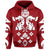 Tonga Polynesian All Over Hoodie Unisex Red - Polynesian Pride