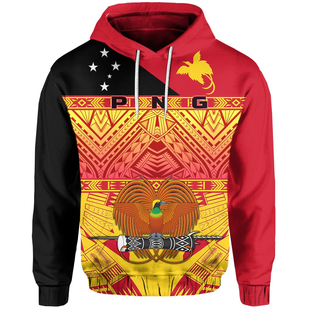 Papua New Guinea Kumuls Hoodie Rugby Unisex Yellow - Polynesian Pride