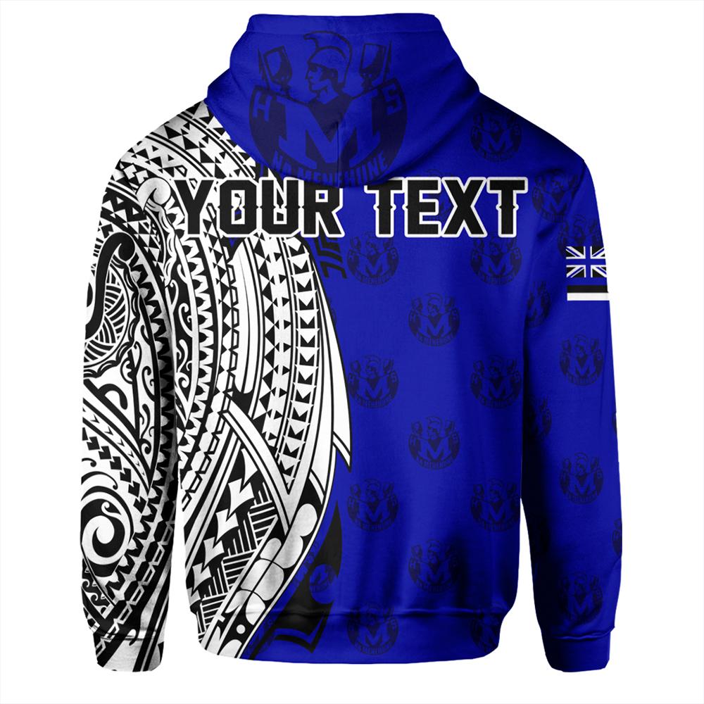 Custom Hawaii Hoodie Moanalua High Tribal Kakau Pullover Hoodie - Polynesian Pride