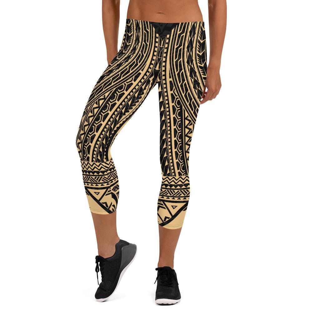 Polynesian Rising 15th Capris A6 Women Gold - Polynesian Pride