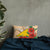 Tokelau Polynesian Pillow - Hibiscus Coat of Arm Pillow 20 x 12 Beige - Polynesian Pride